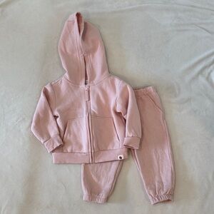 Carter's Soft Pink Hoodie and Jogger Set